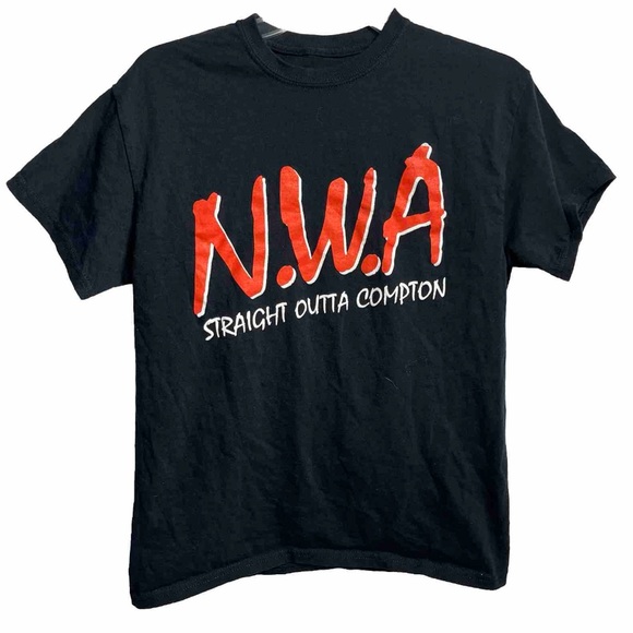 NWA Straight Outta Compton Ruthless Men’s Black T Shirt Medium - Picture 1 of 4